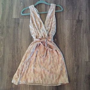 Gold Sequined Party Dress!